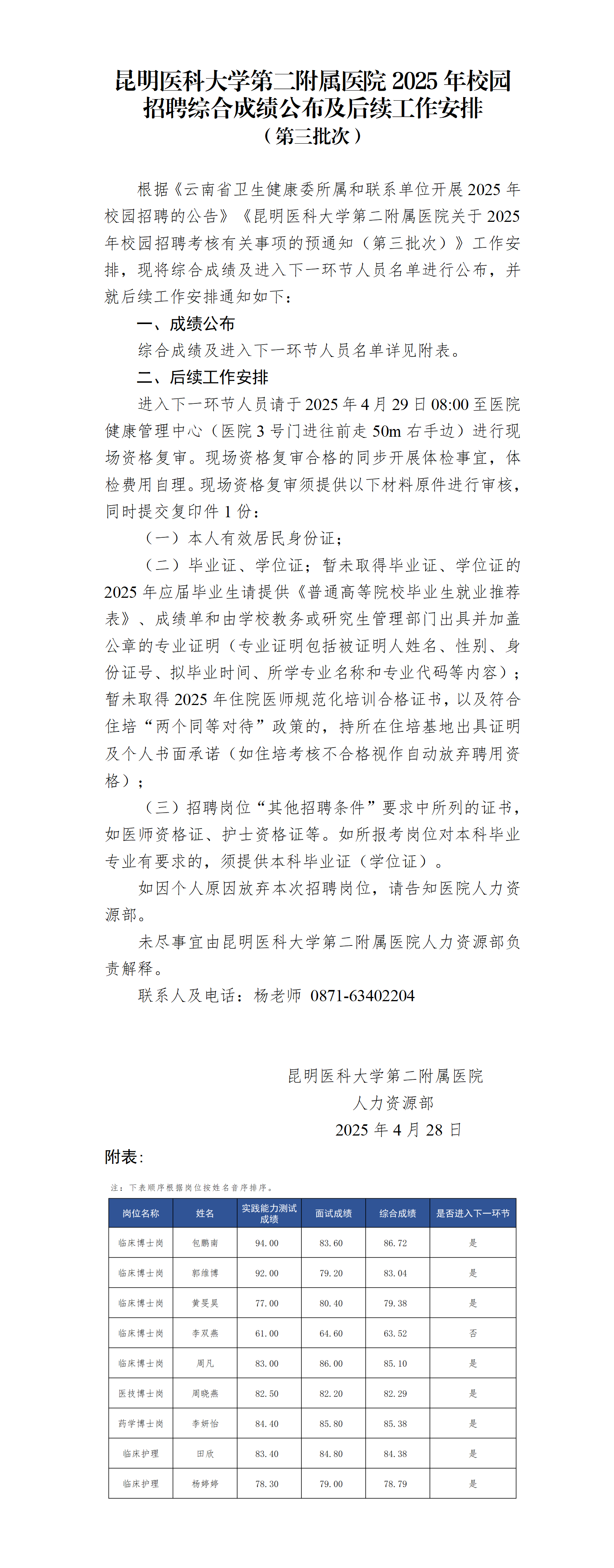 樱花动漫
2025年校园招聘综合成绩公布及后续工作安排_01.png